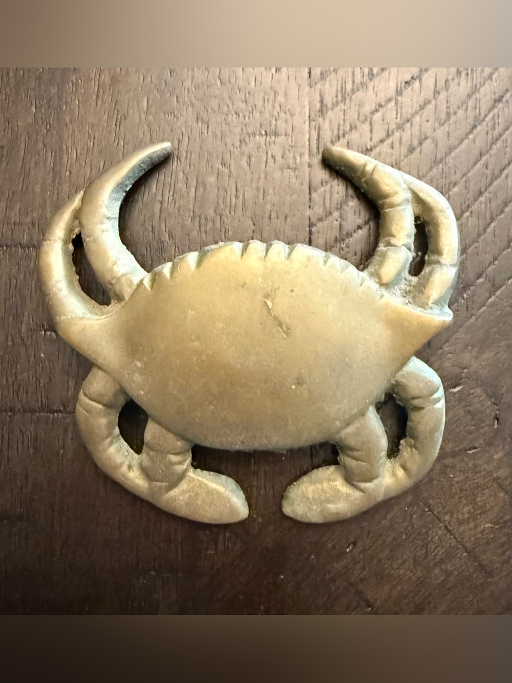 Vintage Brass Crab Figurine/Paperweight/Decorative Accent